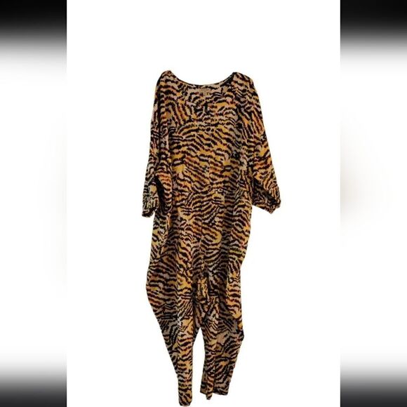 Rachel Comey Women's Plus Size Animal Print 3/4 Sleeve Jumpsuit NWT Size 14 - Picture 9 of 15